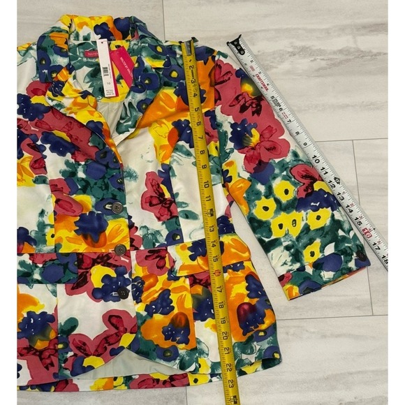 Beautiful Walter By Walter Baker Floral Jacket 3/4 Sleeve, Pockets, Size 10 NWT - Picture 10 of 12